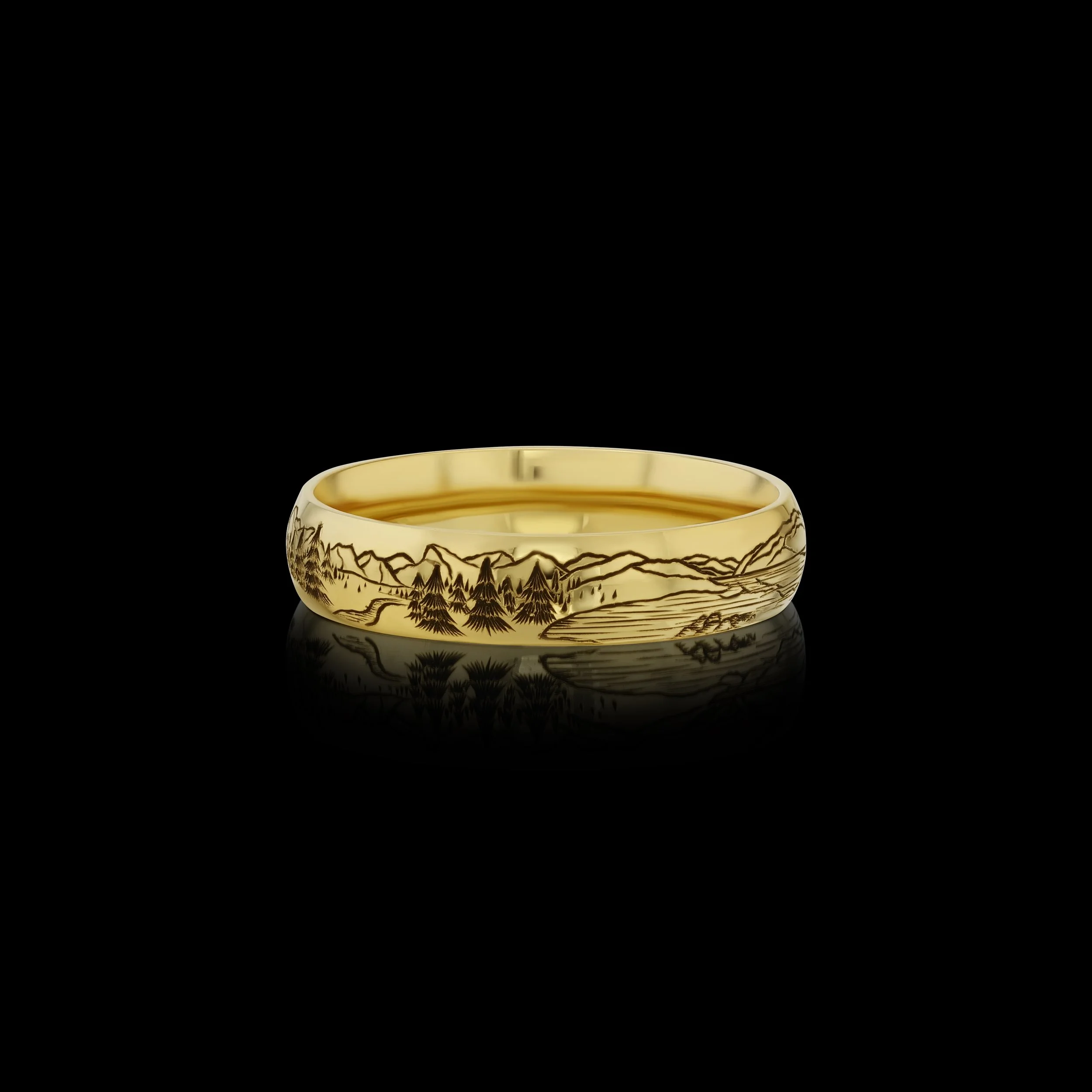 Custom wedding band by A. D'Mae Diamonds
